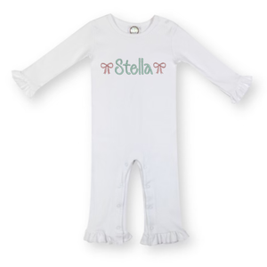 Mini Bows Embroidered Romper Mini Bows Embroidered Romper