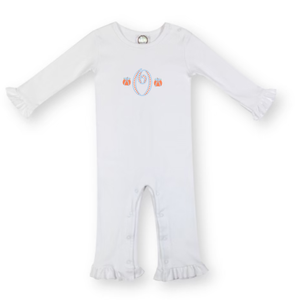Mini Pumpkin Embroidered Romper Mini Pumpkin Embroidered Romper