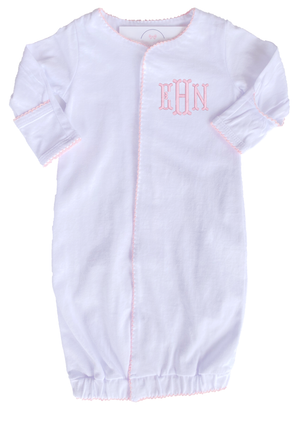 Custom Monogram Gown - Pink Custom Monogram Gown - Pink
