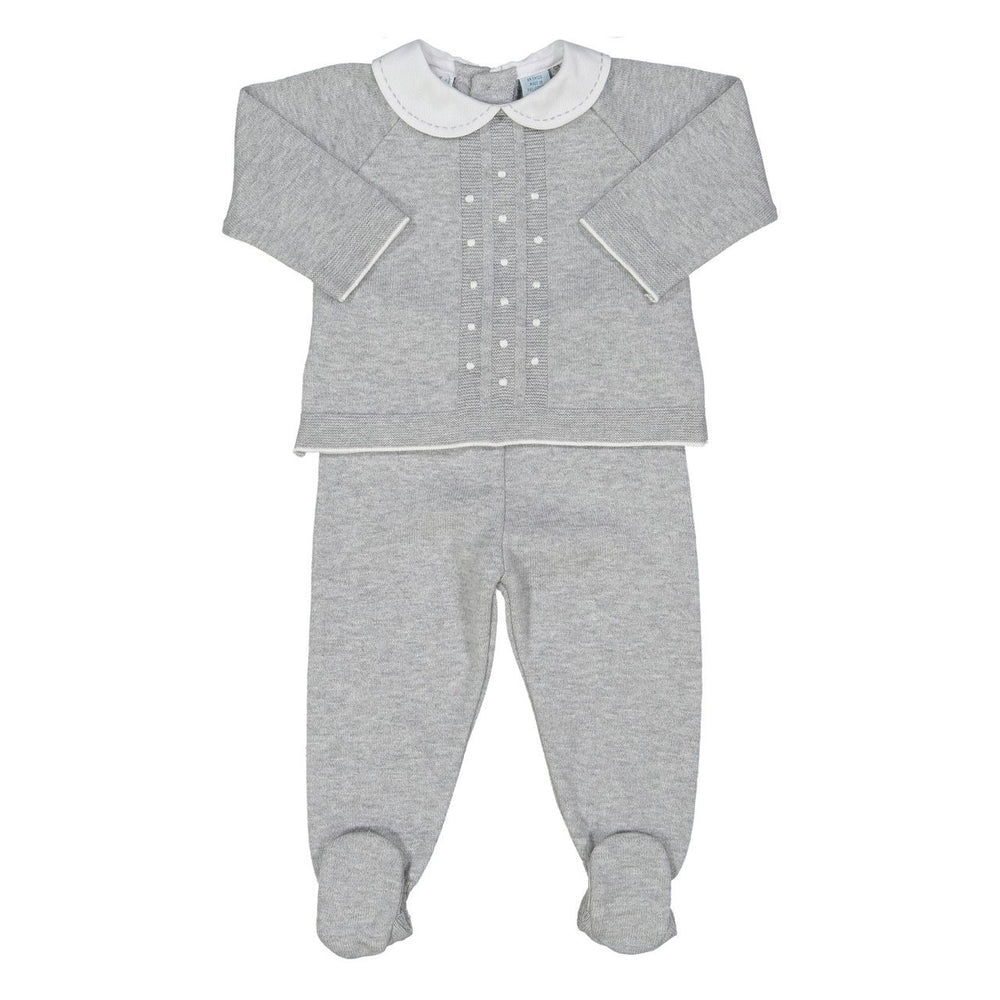 Feltman Brothers Pique Collar Dot Knit Set