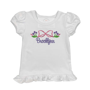 Tulip & Bow Embroidered Shirt Tulip & Bow Embroidered Shirt
