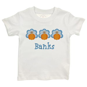 Turkey Trio Embroidered Shirt Turkey Trio Embroidered Shirt