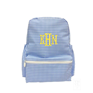 Blue Gingham Backpack Blue Gingham Backpack