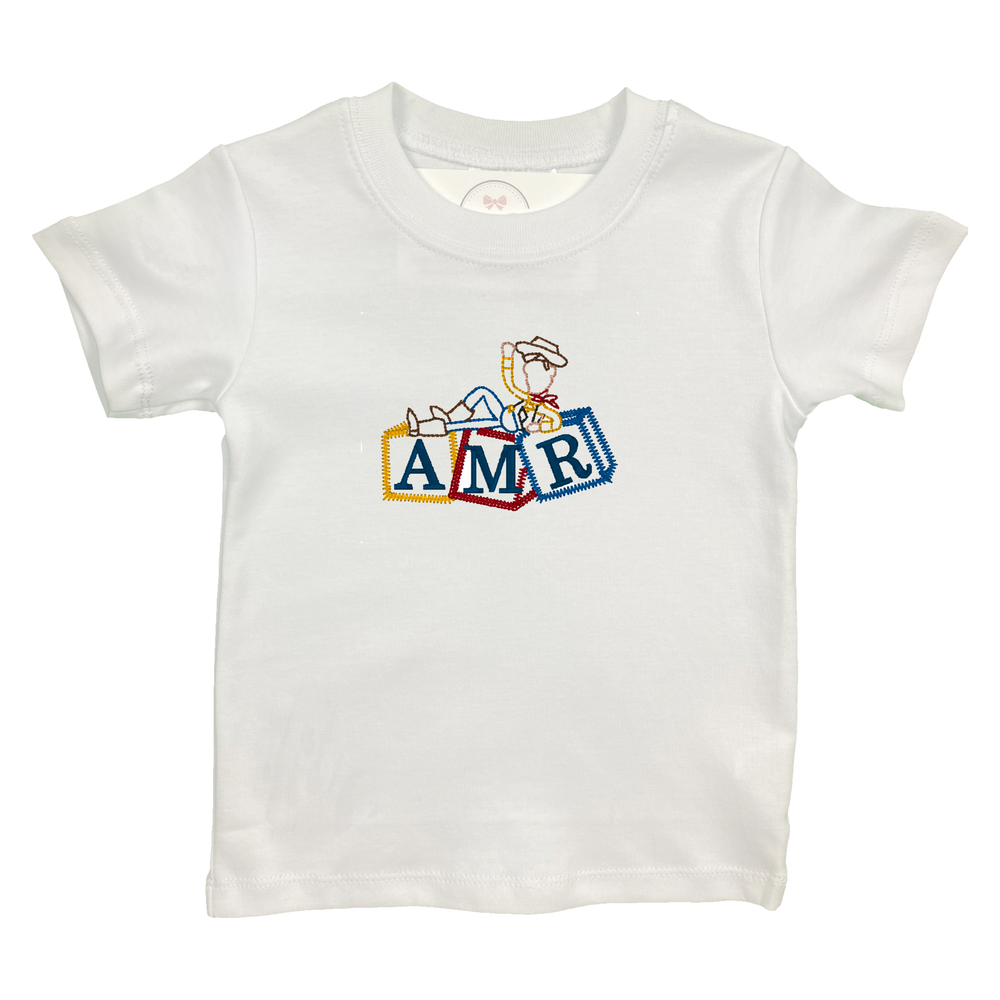 Toy Blocks Embroidered Shirt