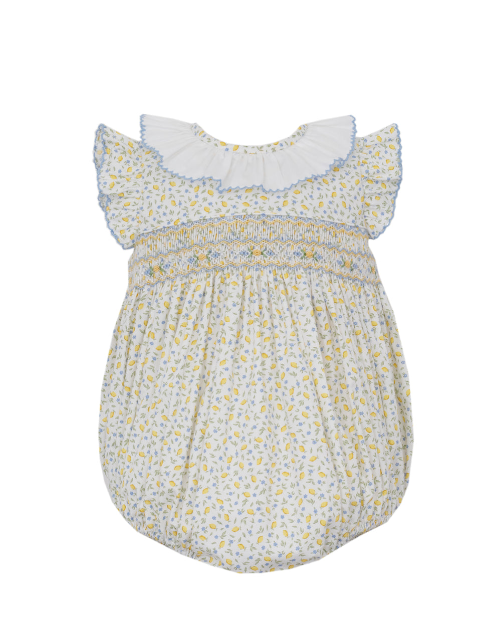 Tiny Lemons Smocked Bubble