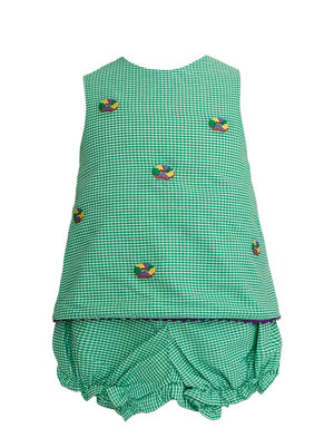 Mardi Gras Bloomer Set - Bow Back