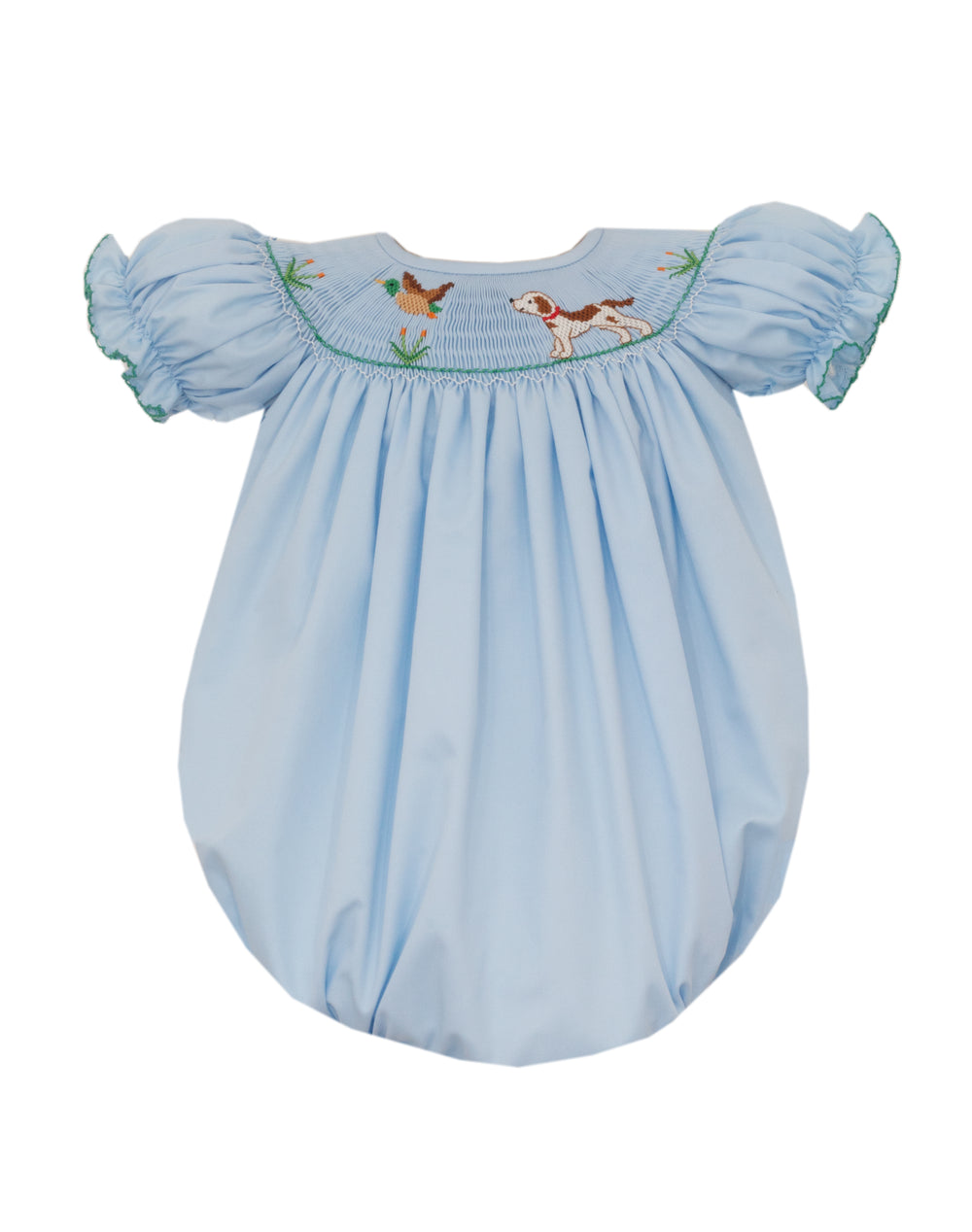 Hunting Dog Smocked Bubble