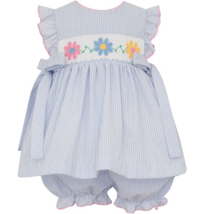 Daisies Smocked Bloomer Set