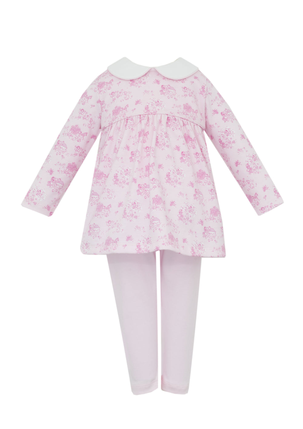 Pink French Toile Tunic Set