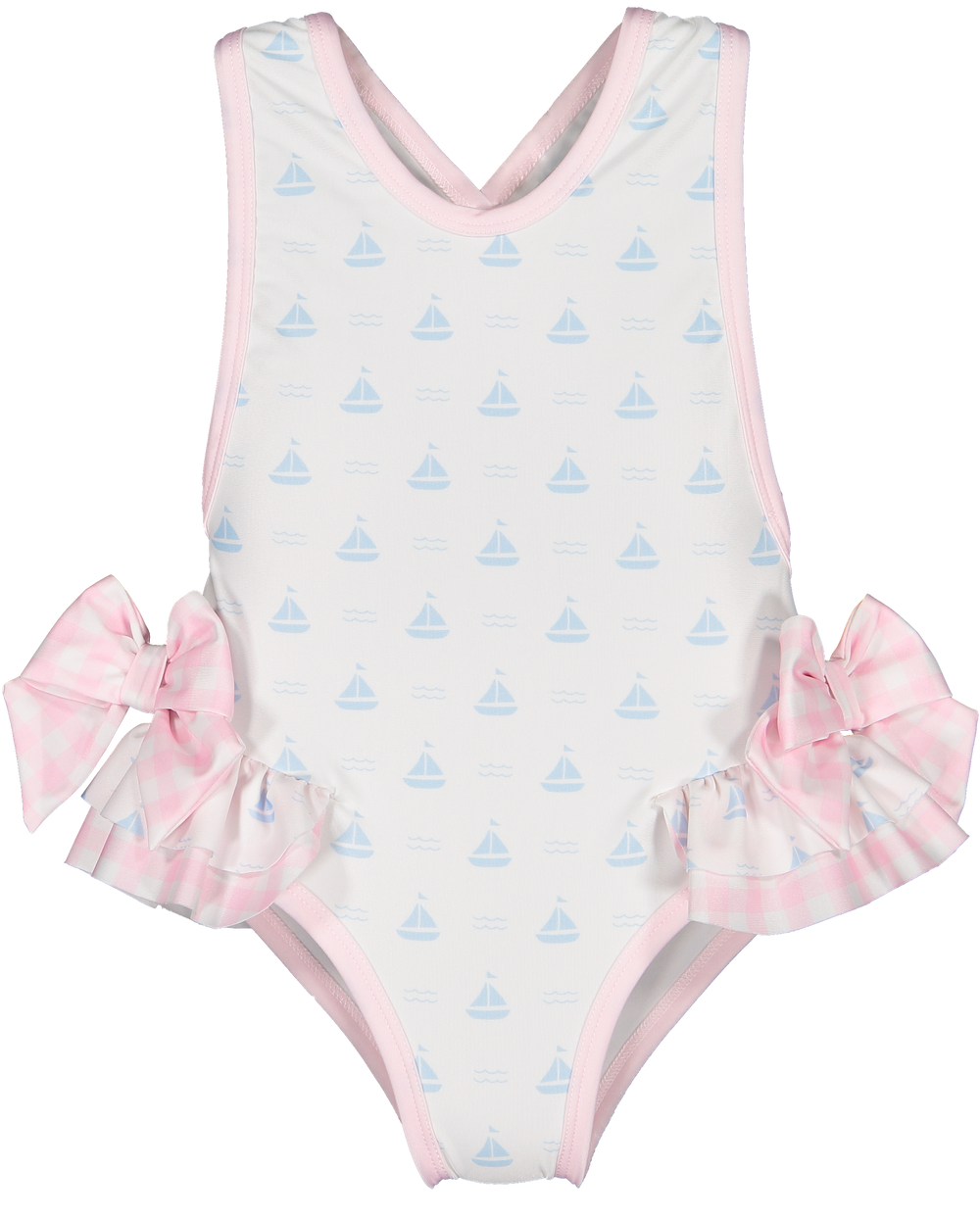 Blue Sailboats Swimsuit