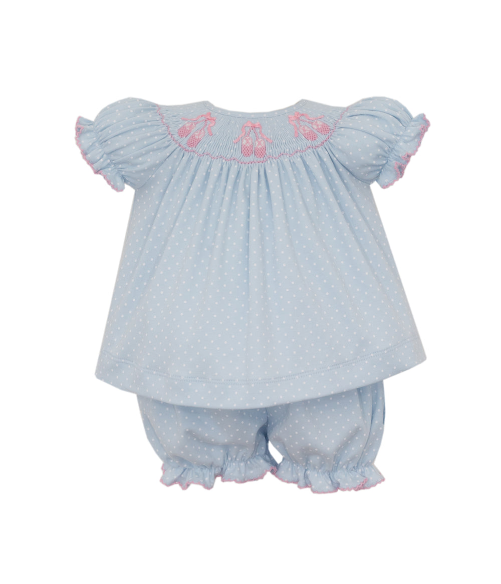 Ballet Smocked Bloomer Set