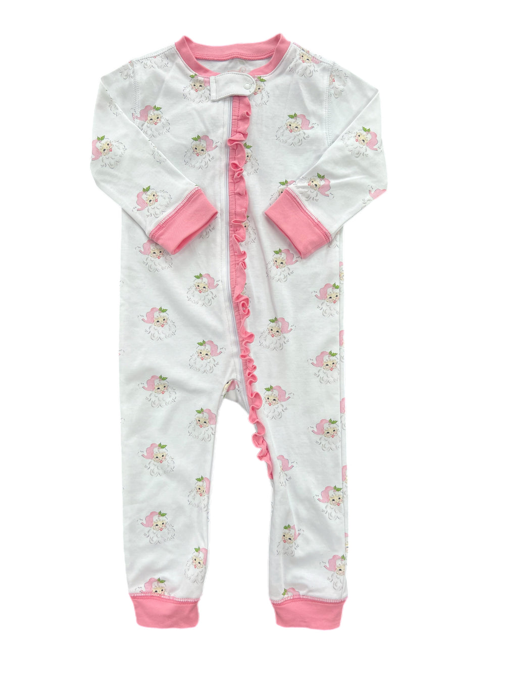 Pink Santa One Piece Pajamas