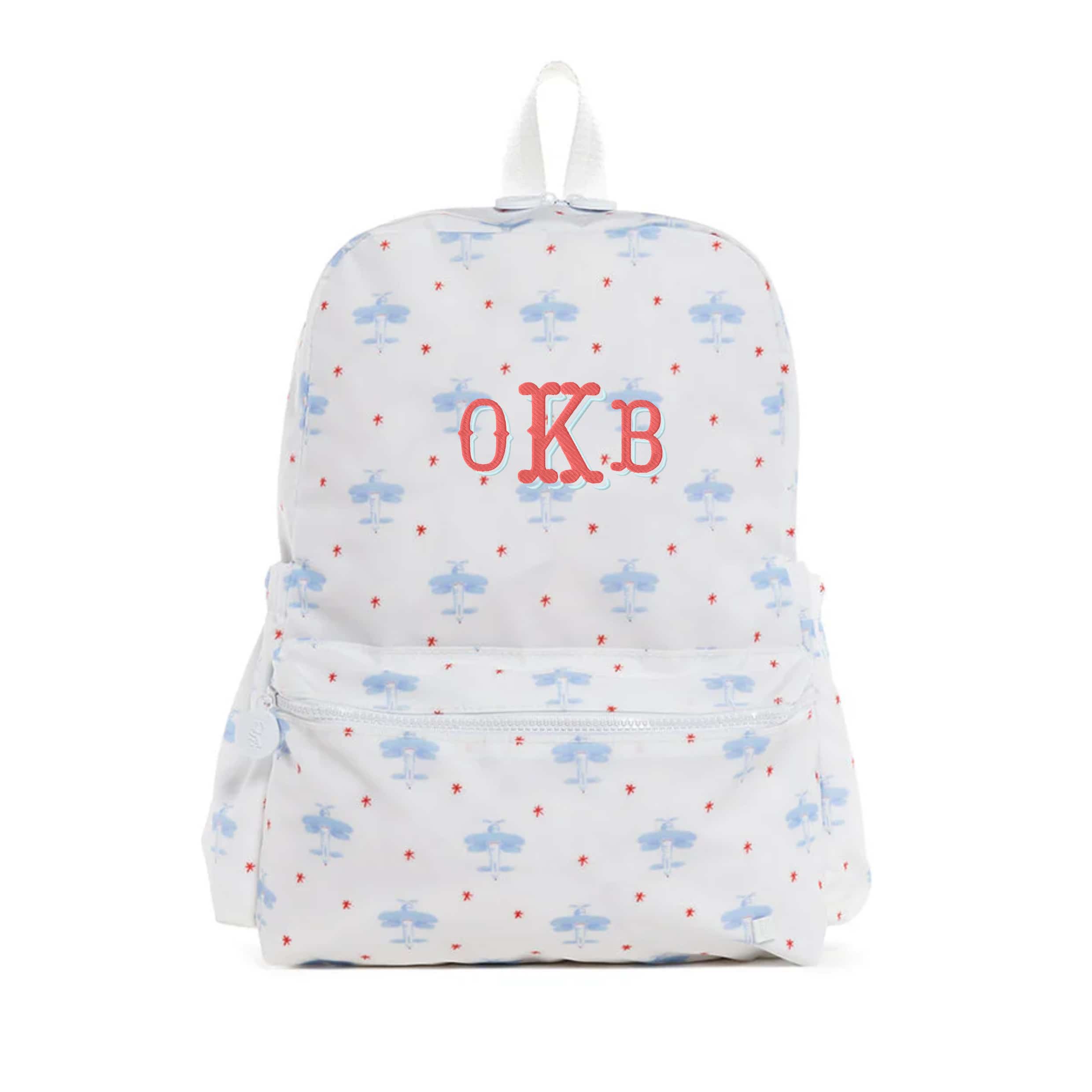 David’s Airplane Embroidered Backpack - Thumbnail 2