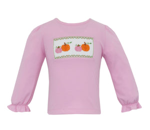 Pumpkin Smocked Top