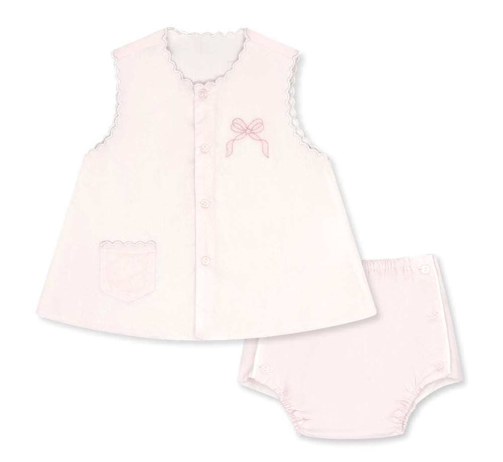 Maria Diaper Set - Pink Bow