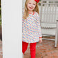 Peggy Legging Set - Primary Bows