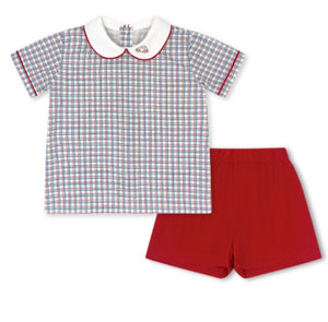 Sibley Short Set - Primary Plaid
