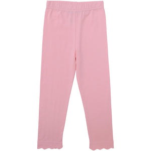 Scallop Leggings - Light Pink