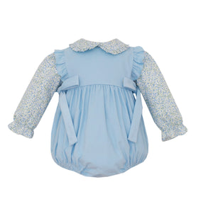 Blue Floral Bubble