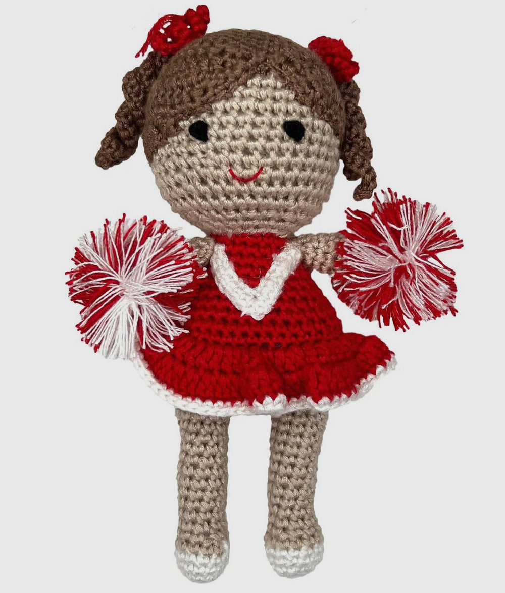 Cheerleader Crochet Rattle