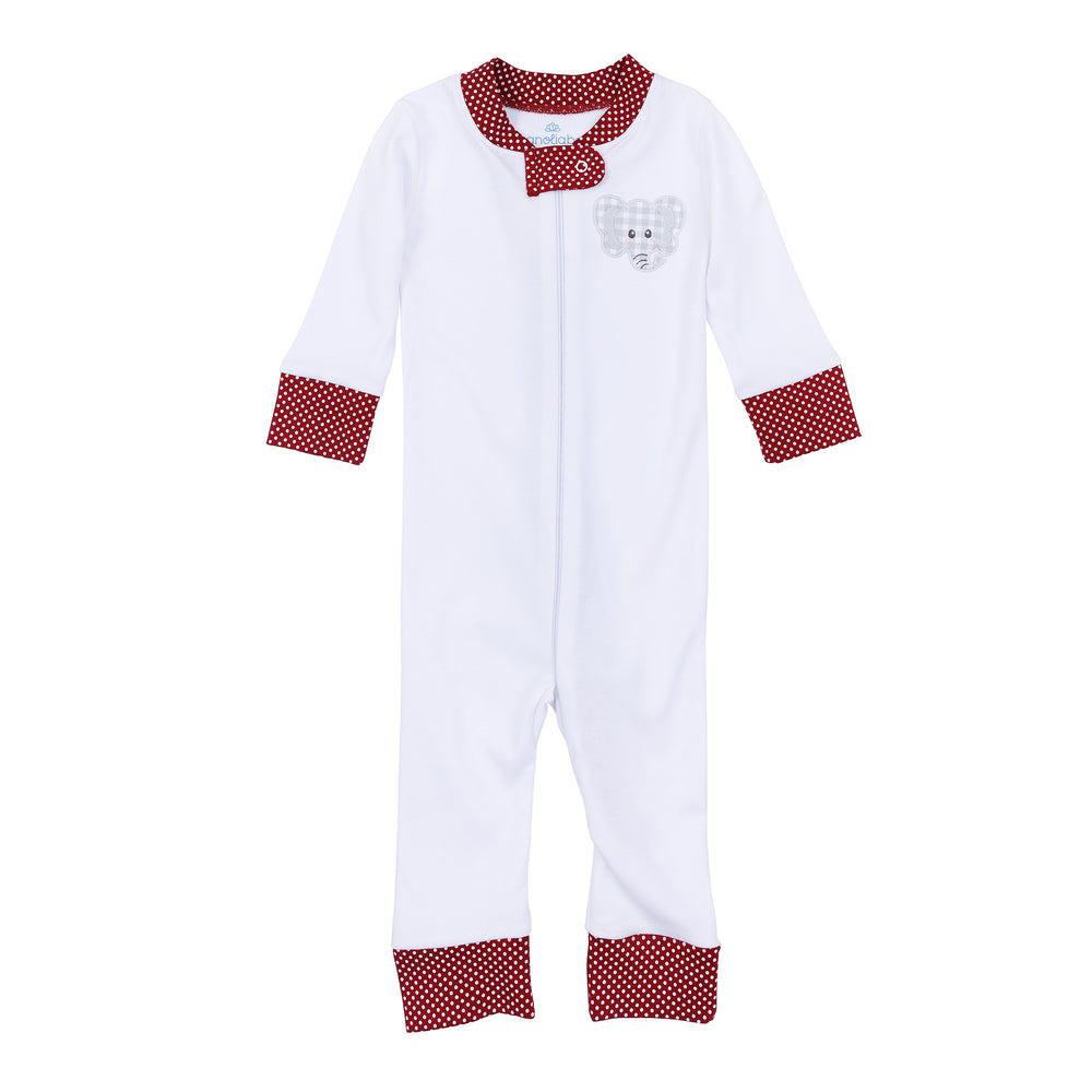 Crimson Cutie Zipped Pajamas