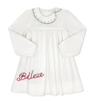 Eloise Dress - White Corduroy