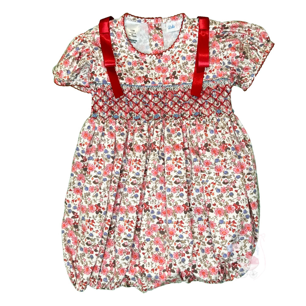 Floral Smocked Bubble