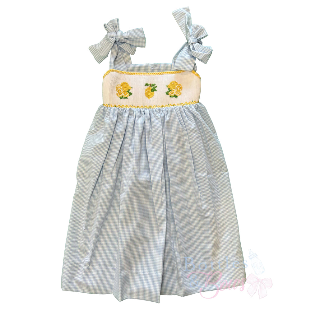 Lemon Smocked Dress