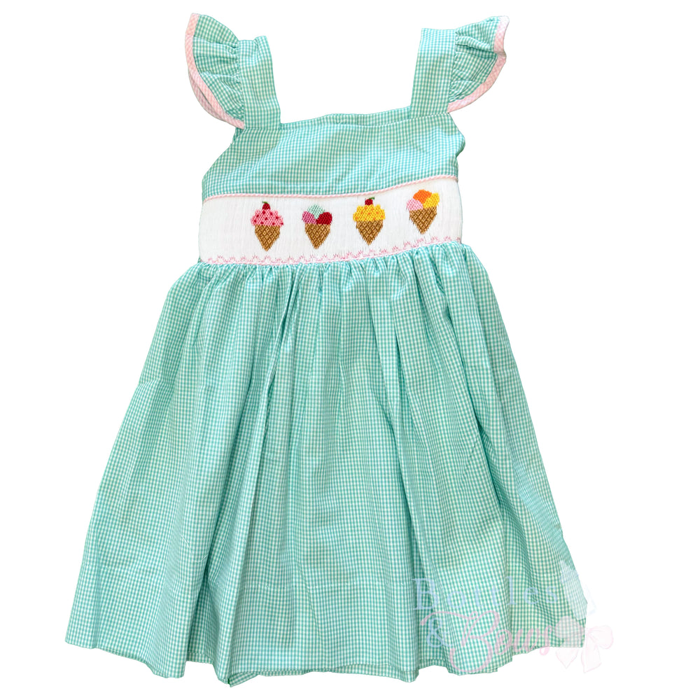 Ice Cream Smocked Dress