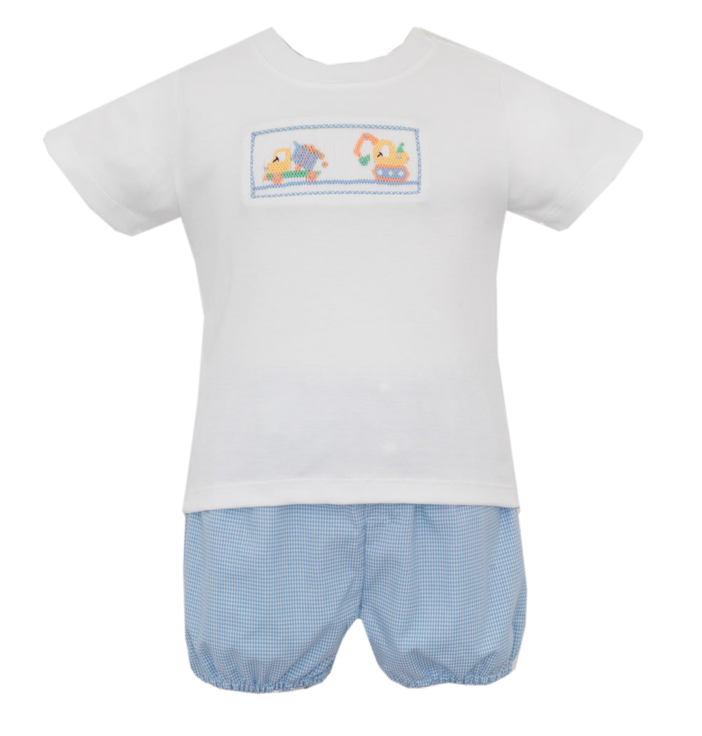 Trucks Smocked Short Set