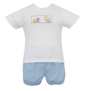 Trucks Smocked Short Set