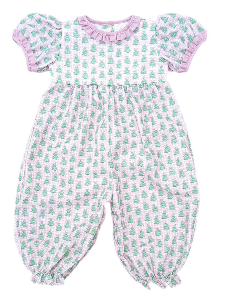 Keeley Long Bubble - Gingham Christmas Tree preorder