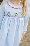 Smocked Wreath Dress - preorder
