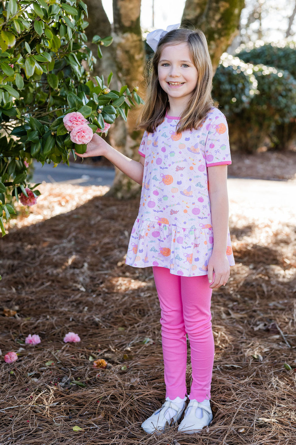 Peggie Peplum Legging Set - Tricks & Treats preorder
