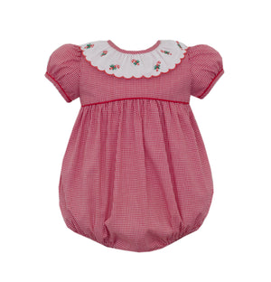 Red Gingham Candy Cane Bubble