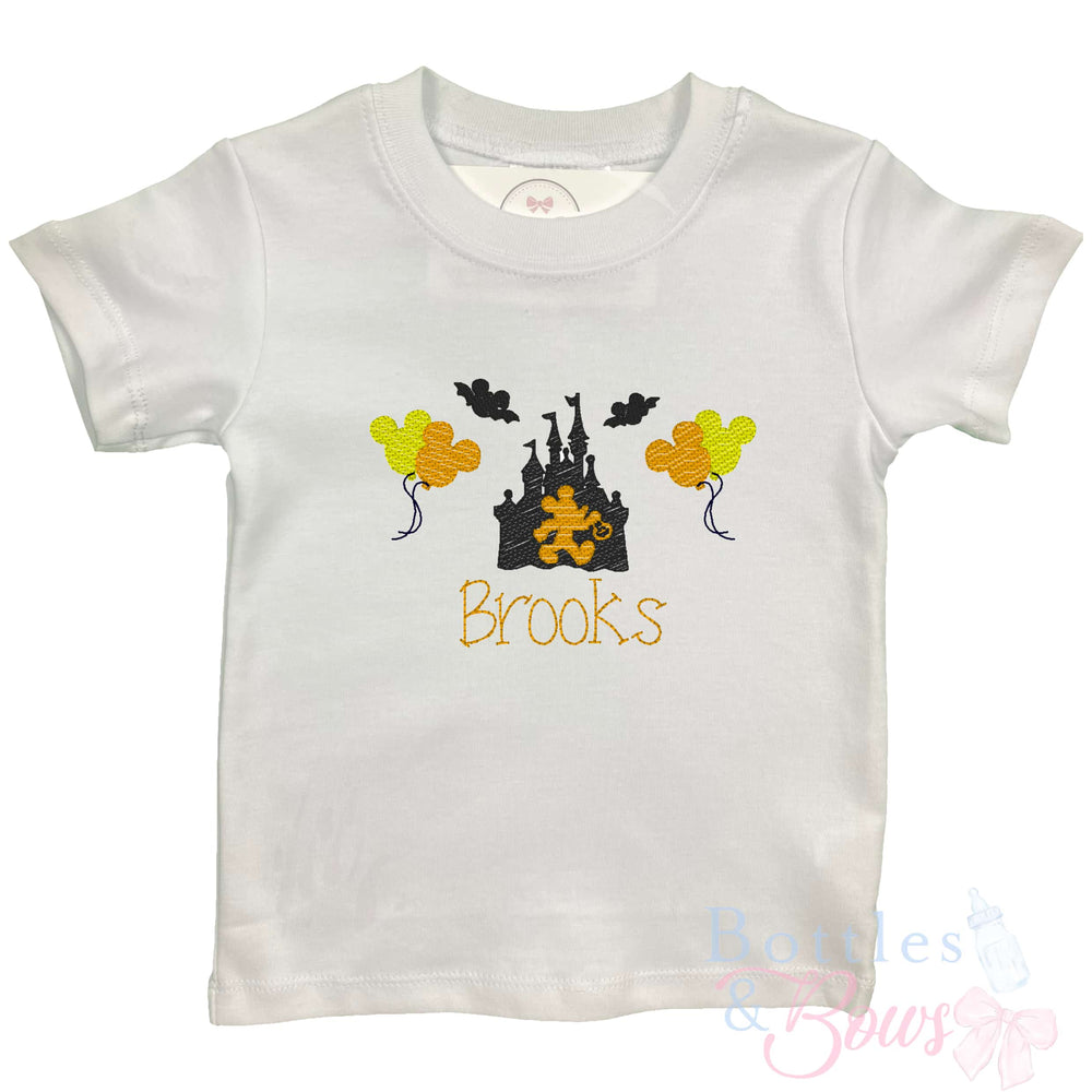 Mouse Halloween Embroidered Shirt