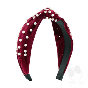 Pearl Headband - Wine