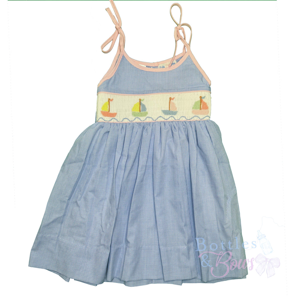 Sailboat Smocked Dress