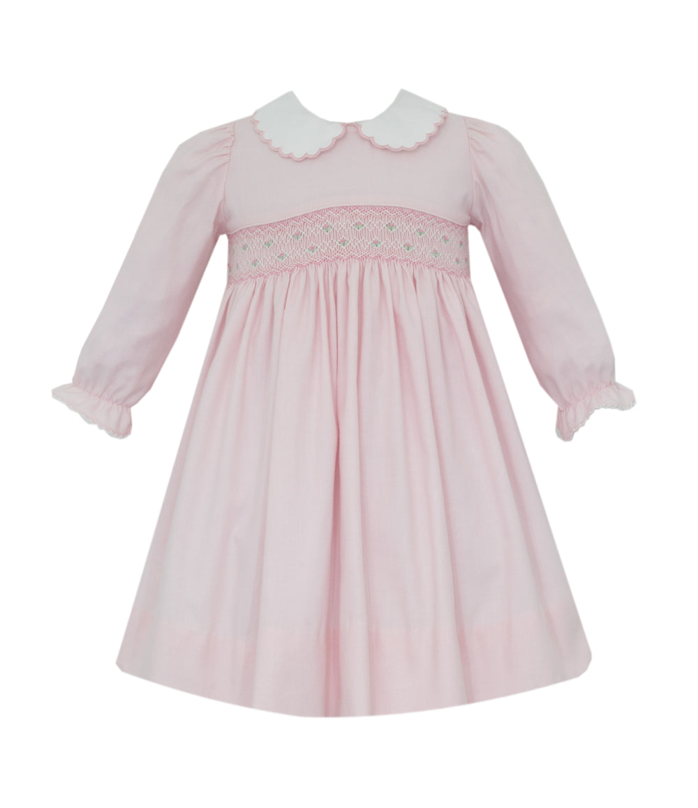 Eleanor Dress - Pink Viyella Float