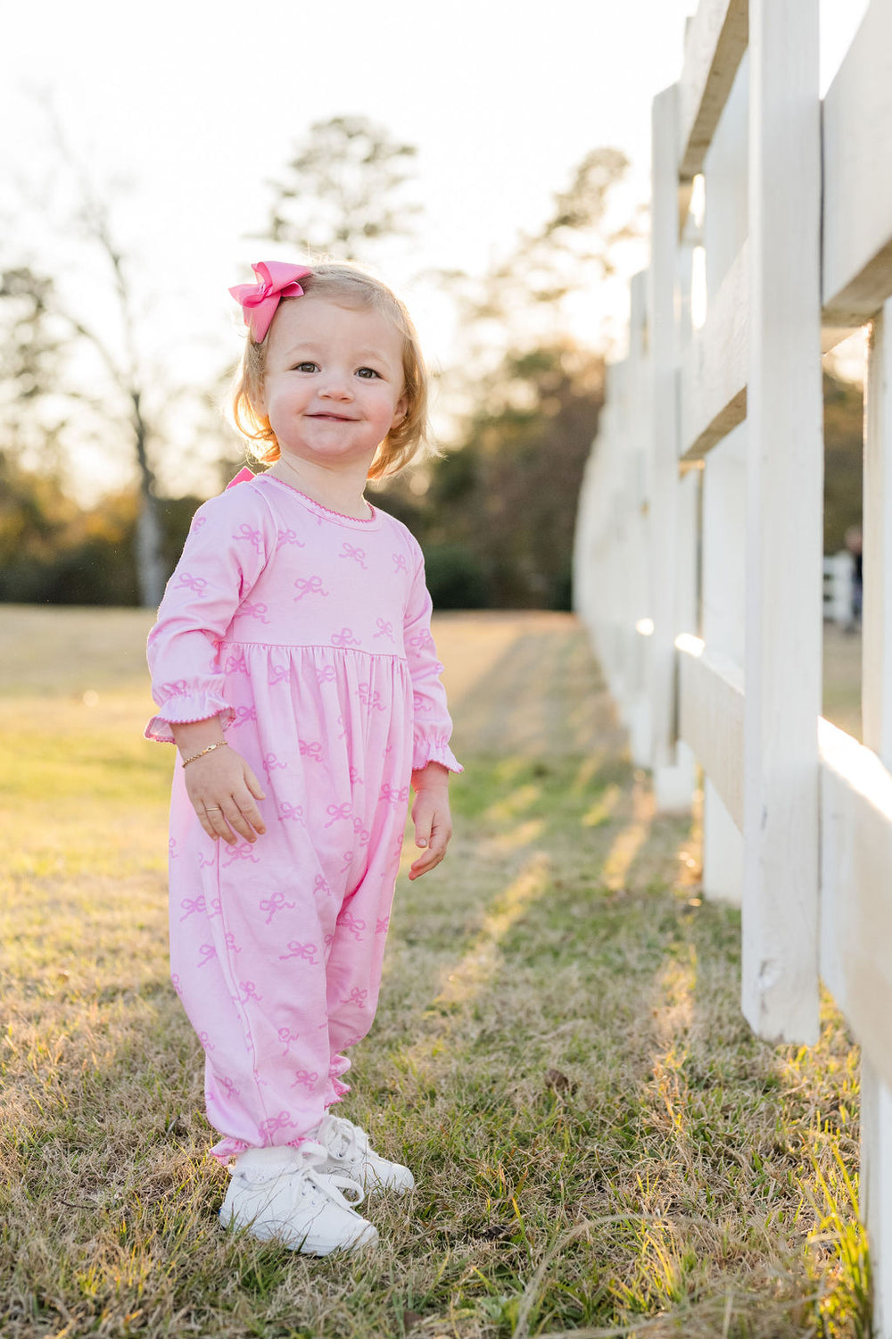 Isla Long Bubble - Pink Bows preorder