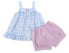 Maggie Bloomer Set - Pastel Plaid