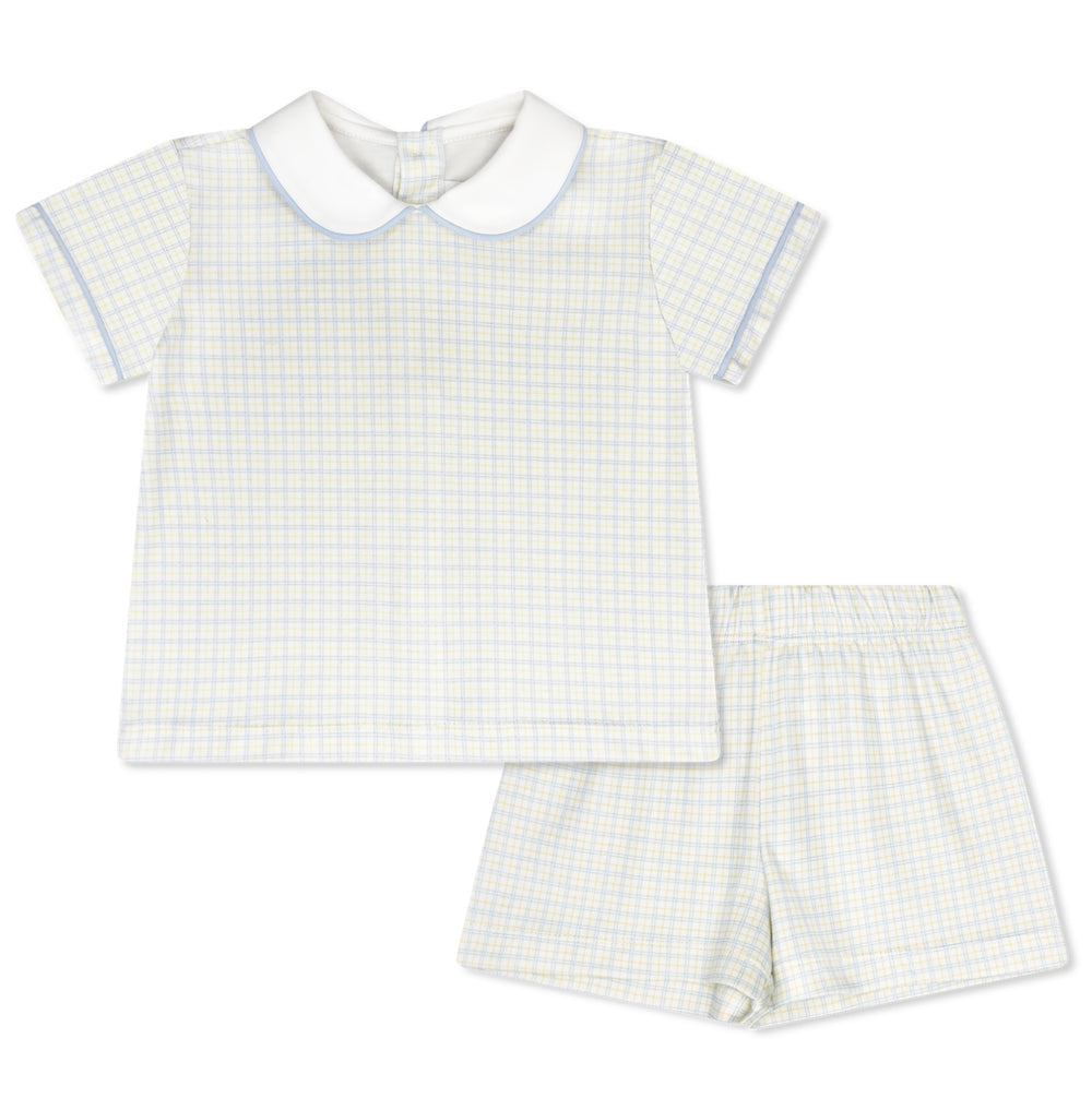 Sibley Short Set - Cornflower Check