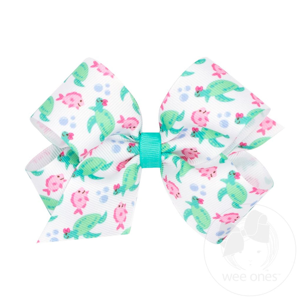 Medium Beach Theme Hair Bow