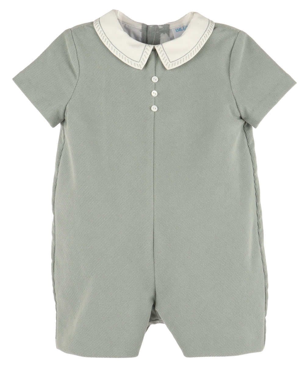 Cozy Cord Romper - Green