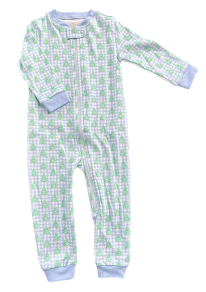 Gingham Christmas Tree Pajamas - preorder