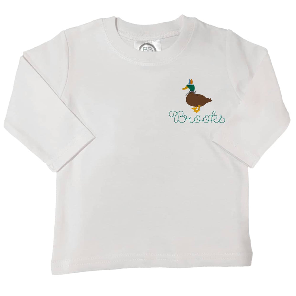 Thanksgiving Mallard Embroidered Shirt