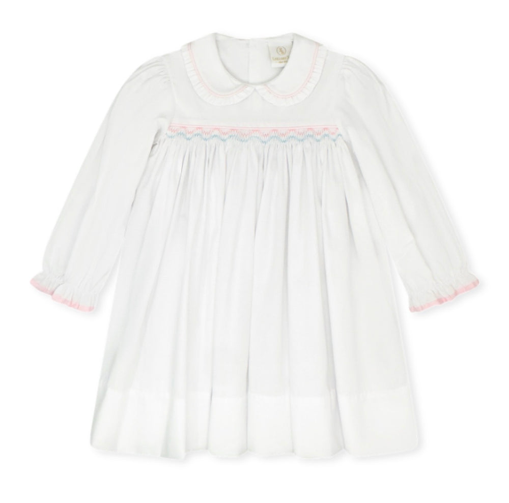 Michele Dress - Pink/Blue Smocking