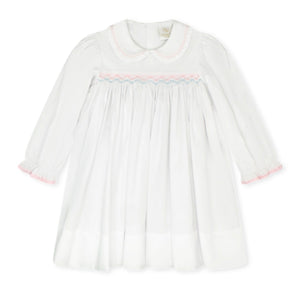 Michele Dress - Pink/Blue Smocking