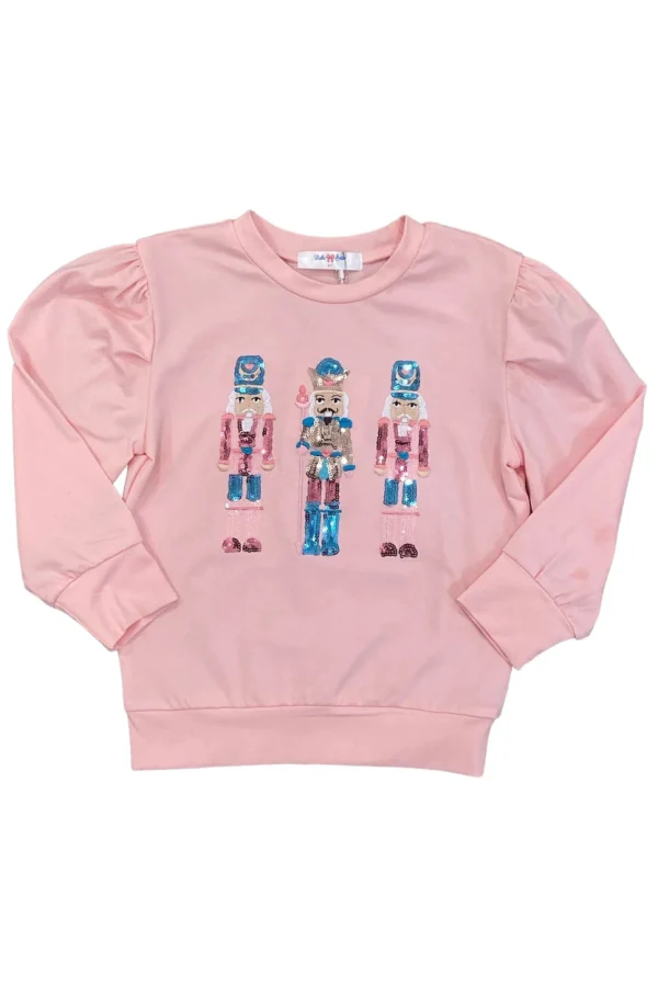 Pink Sequin Nutcracker Top