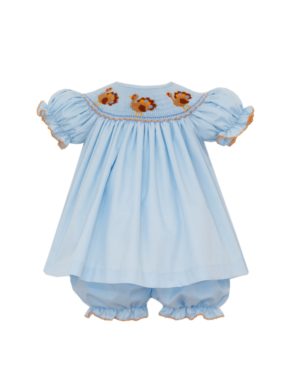 Turkey Smocked Bloomer Set